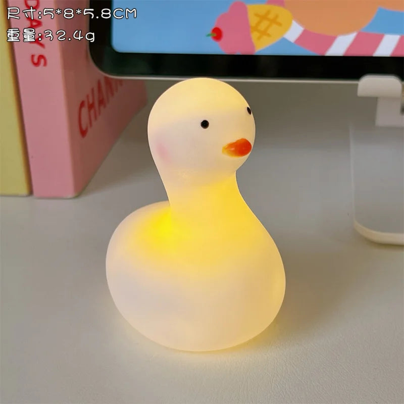 Cute Night Light Silicone Animal Duck LED Night Lamp For Baby Children Kid Bedroom Decorative Lighting Wholesale dropshipping tableandwalllamps