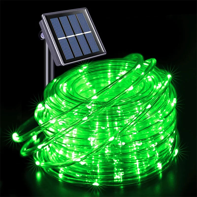 Solar String Light Outdoor Tube Rope Lights Waterproof Tube Lights for Outdoor Home Garden Parties Decor Led Lights Outdoor tableandwalllamps