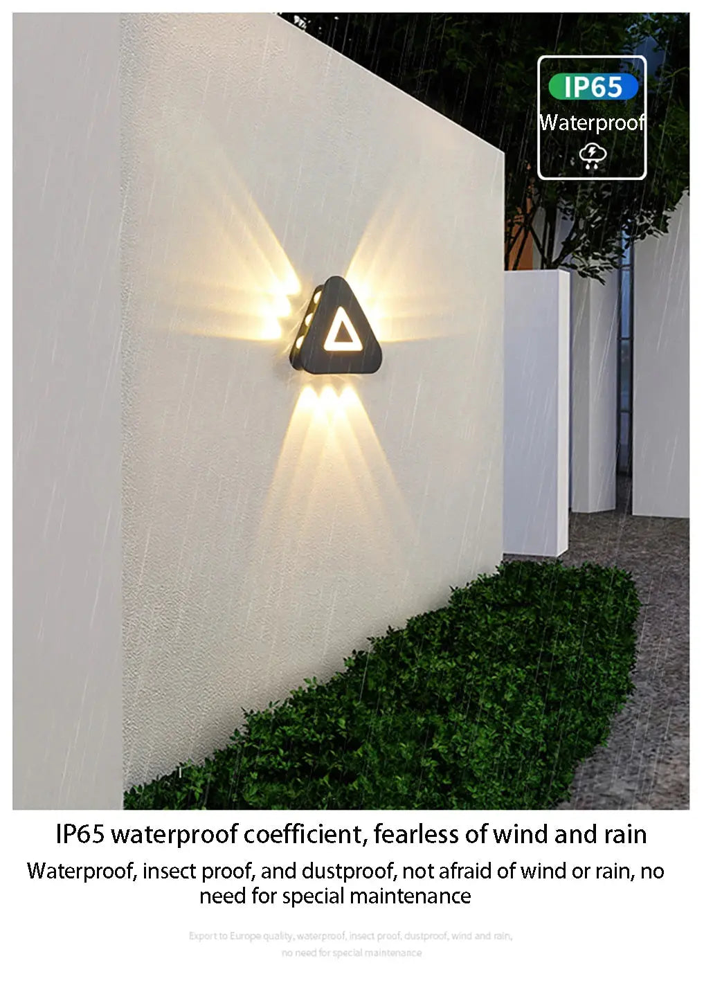 AC85-265V LED Wall Lamp 3W/6W/9W+2W Indoor&Outdoor IP65 Waterproof Modern Minimalist Style Lamps Aluminum Porch Garden Lights tableandwalllamps