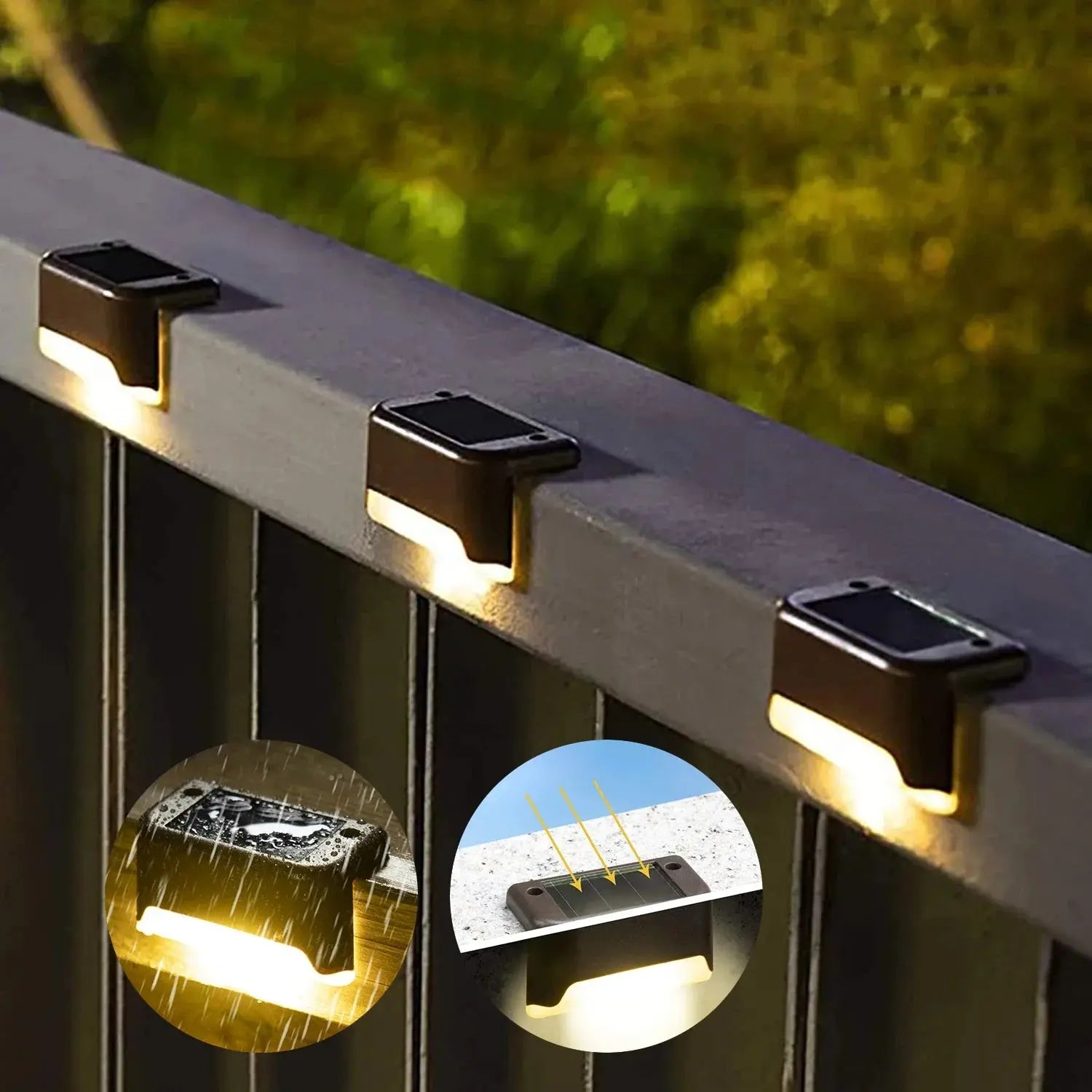 1/4/8/12/pcs Solar LED Lights Outdoor Garden Light Deck Lamp Solar Stairs Light Waterproof Solar Step Lamp Patio Garden Decor tableandwalllamps