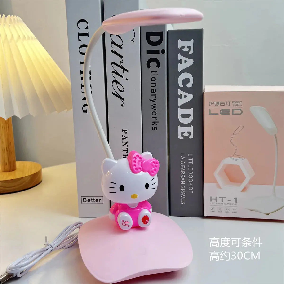 Sanrio Hellokitty Usb Night Light My Melody Kawaii Cartoon Bedroom Table Lamp Learning Eye Protection Lamp Ornament Cute Gift tableandwalllamps