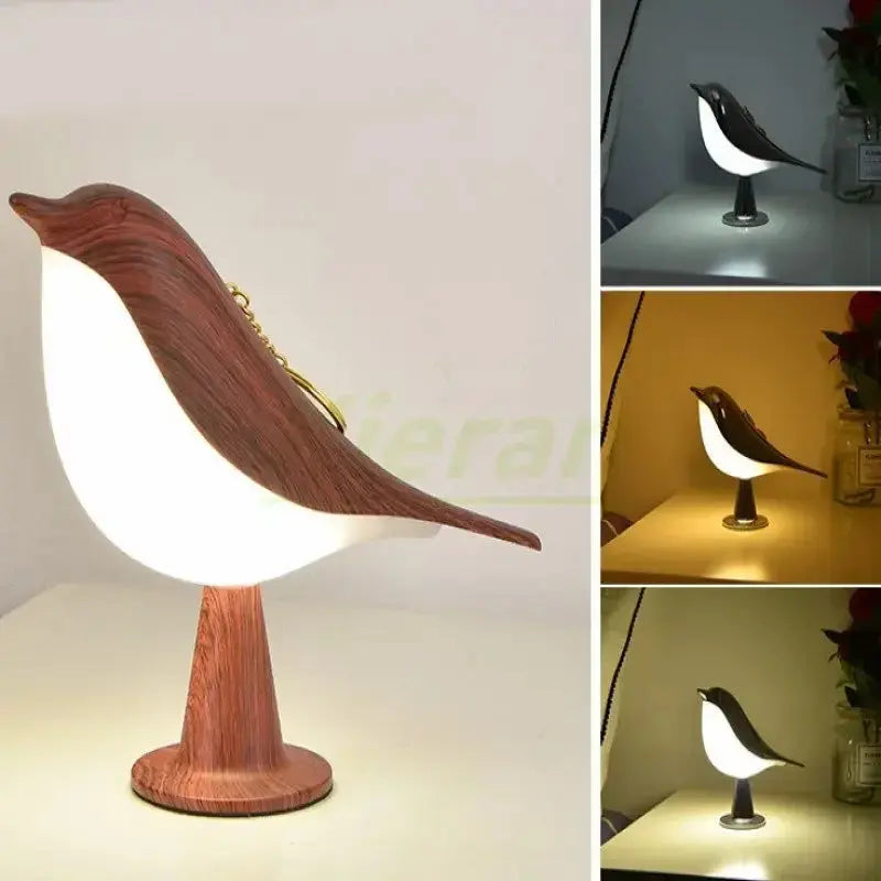 Modern Simple Magpie Led Desk Light Bedroom Study Bedside Lamp Living Room Decorate Touch Bird Floor Lamps Car Aromatherapy Lamp tableandwalllamps