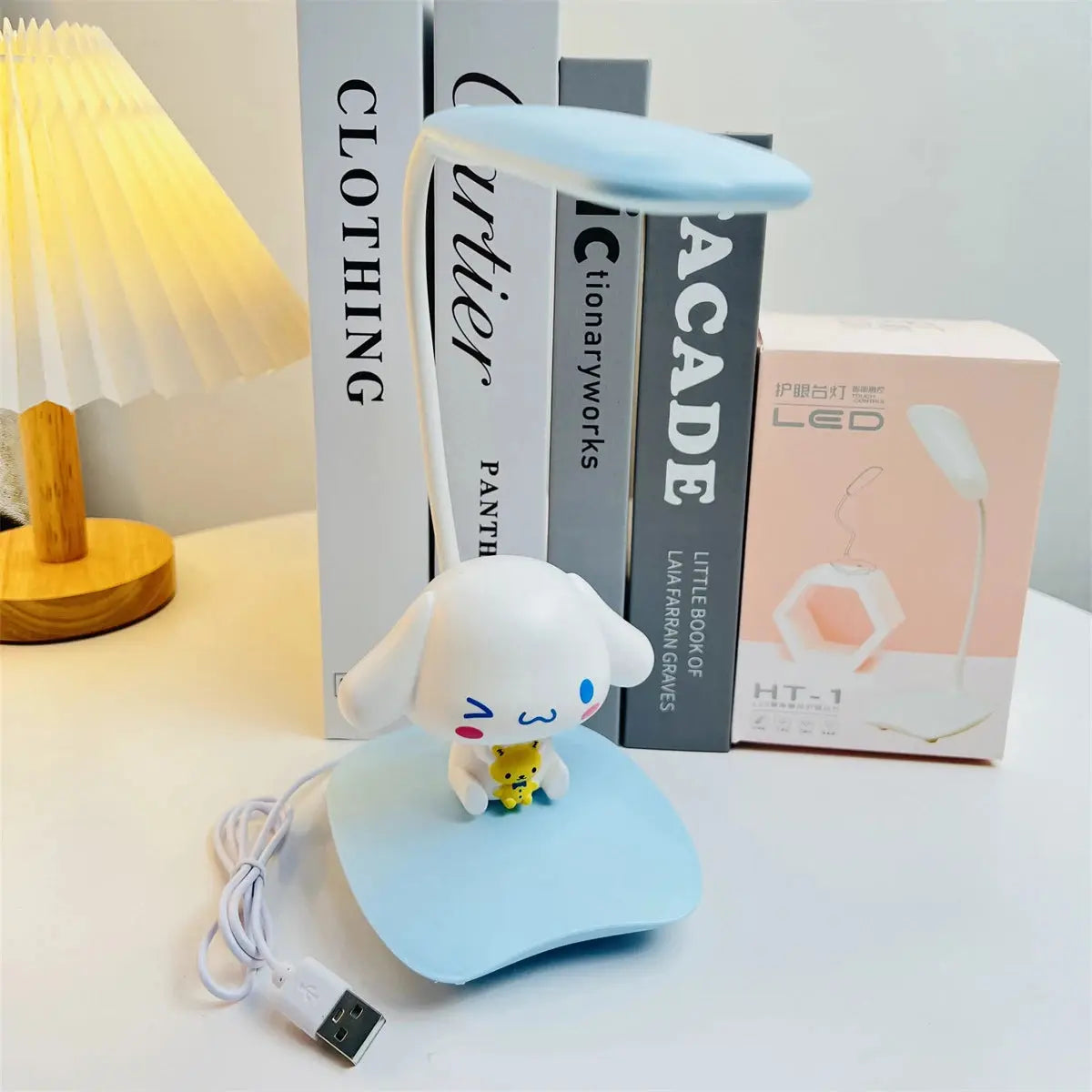 Sanrio Hellokitty Usb Night Light My Melody Kawaii Cartoon Bedroom Table Lamp Learning Eye Protection Lamp Ornament Cute Gift tableandwalllamps