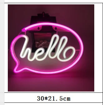 LED neon sign, USB/battery for bar, bedroom, game room, wedding party, wall decoration, Christmas gift tableandwalllamps