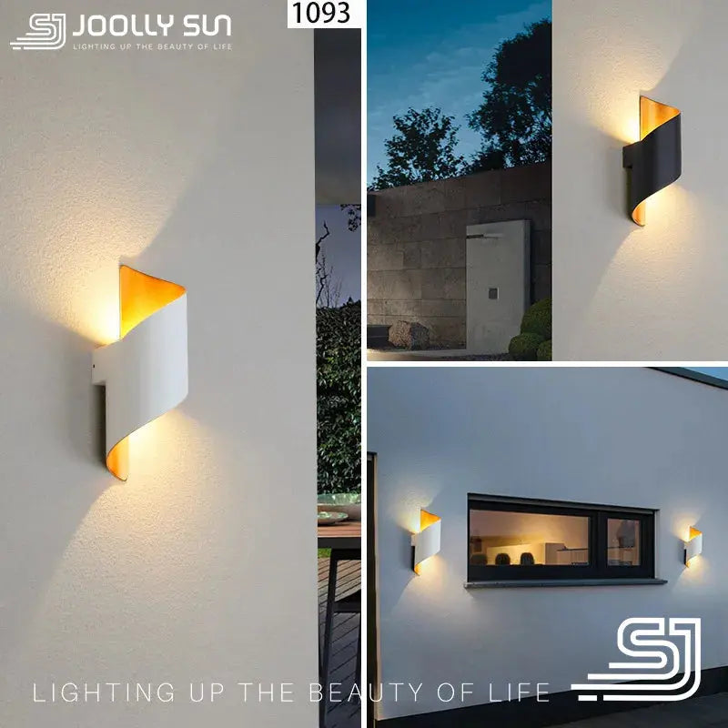 JoollySun Wall Light Outdoor Lamp Home Decor Lighting for Balcony Garden LED Waterproof Aluminium Modern Wall Mounted Sconces tableandwalllamps