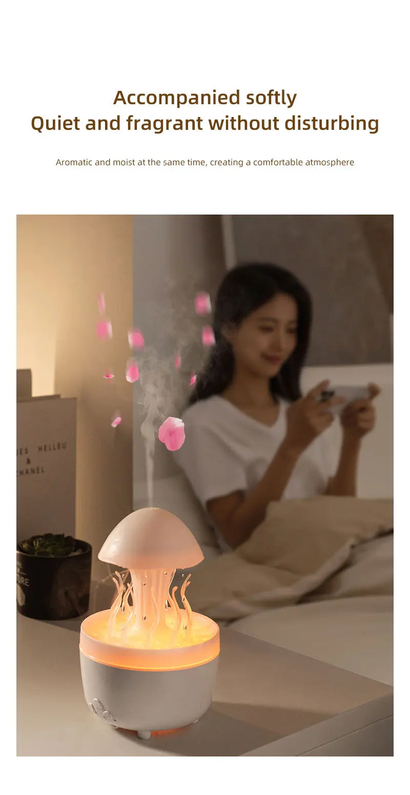 Remote Control Electric Air Humidifier Simulated Swinging Jellyfish Atmosphere Fragrance Diffuser Aroma Machine Humidifiers tableandwalllamps