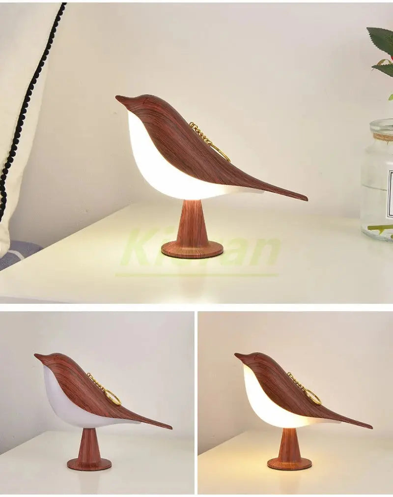 Modern Simple Magpie Led Desk Light Bedroom Study Bedside Lamp Living Room Decorate Touch Bird Floor Lamps Car Aromatherapy Lamp tableandwalllamps