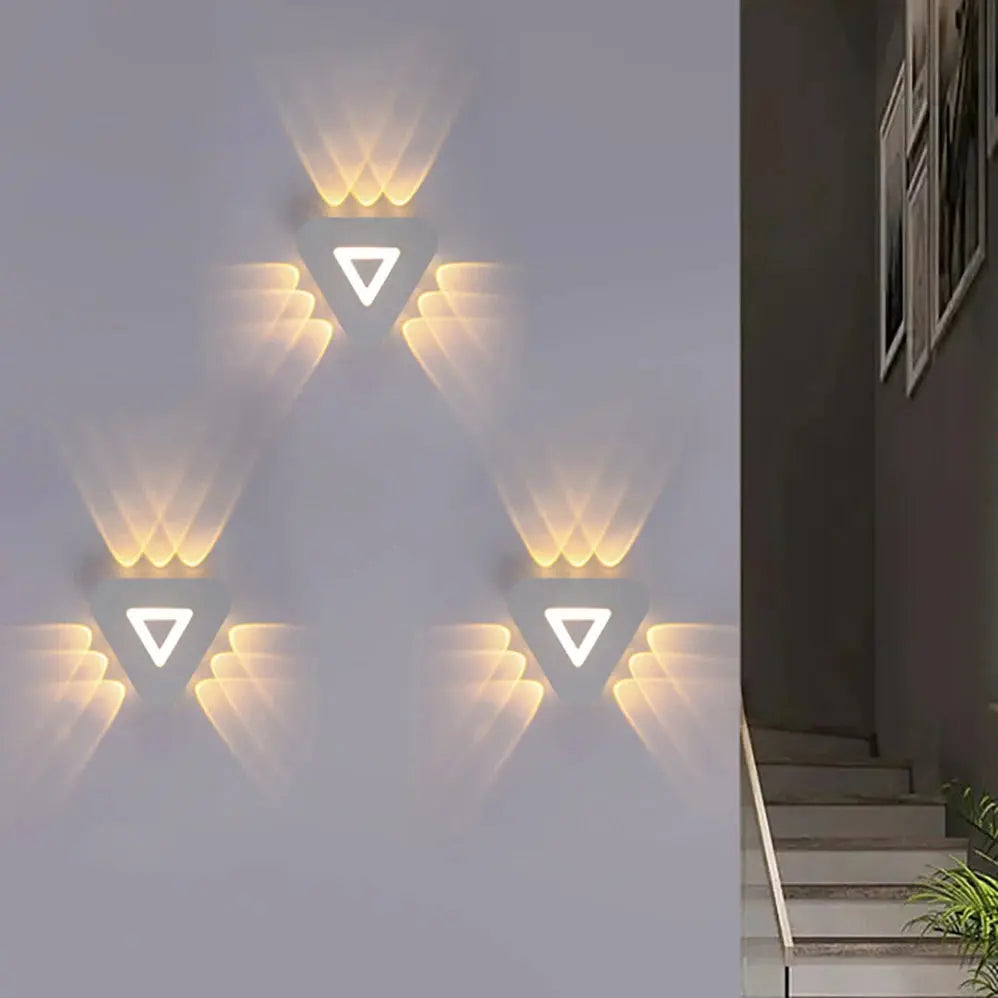 AC85-265V LED Wall Lamp 3W/6W/9W+2W Indoor&Outdoor IP65 Waterproof Modern Minimalist Style Lamps Aluminum Porch Garden Lights tableandwalllamps