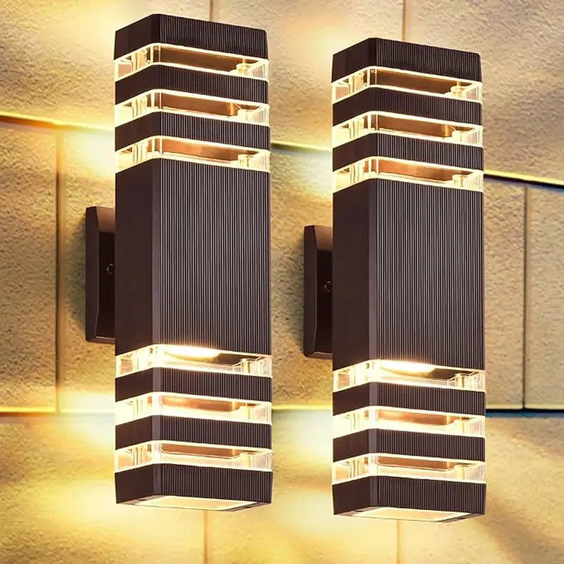 E27 Outdoor Wall Lights Up Down LED Sconce IP65 Waterproof Exterior Wall Sconce for Porch Front Door Lighting Outside Wall Lamp tableandwalllamps