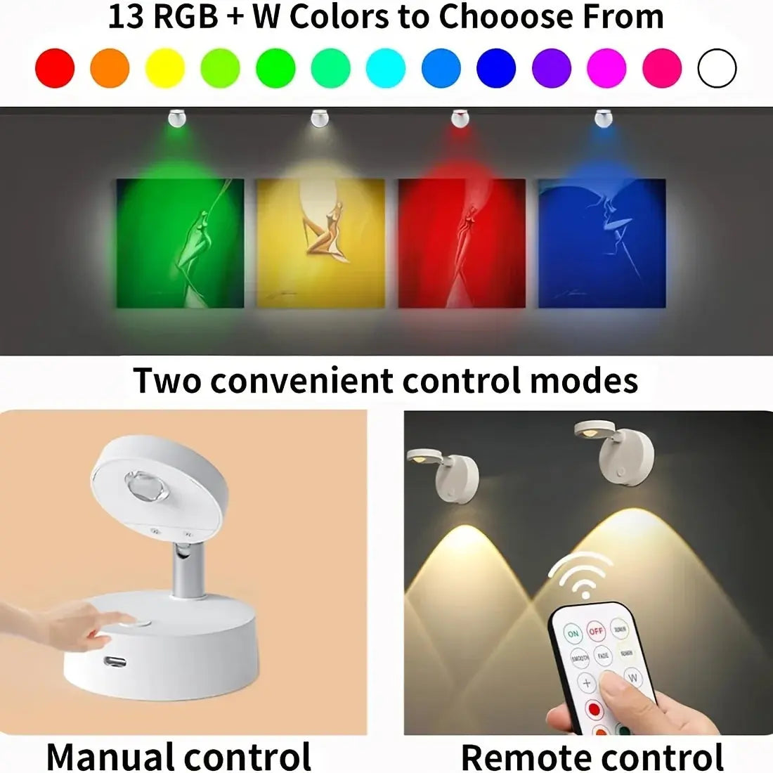 Cordless RGB cat's eye remote control LED wall lamp, dimmable atmosphere lamp and night light more home lighting staircase wall tableandwalllamps