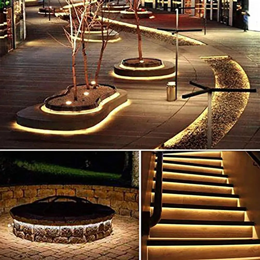 Outdoor Solar LED Strip Light Strip With IP65 Waterproof 5M Light Strip Suitable for Outdoor Courtyard Decoration LED Lights tableandwalllamps