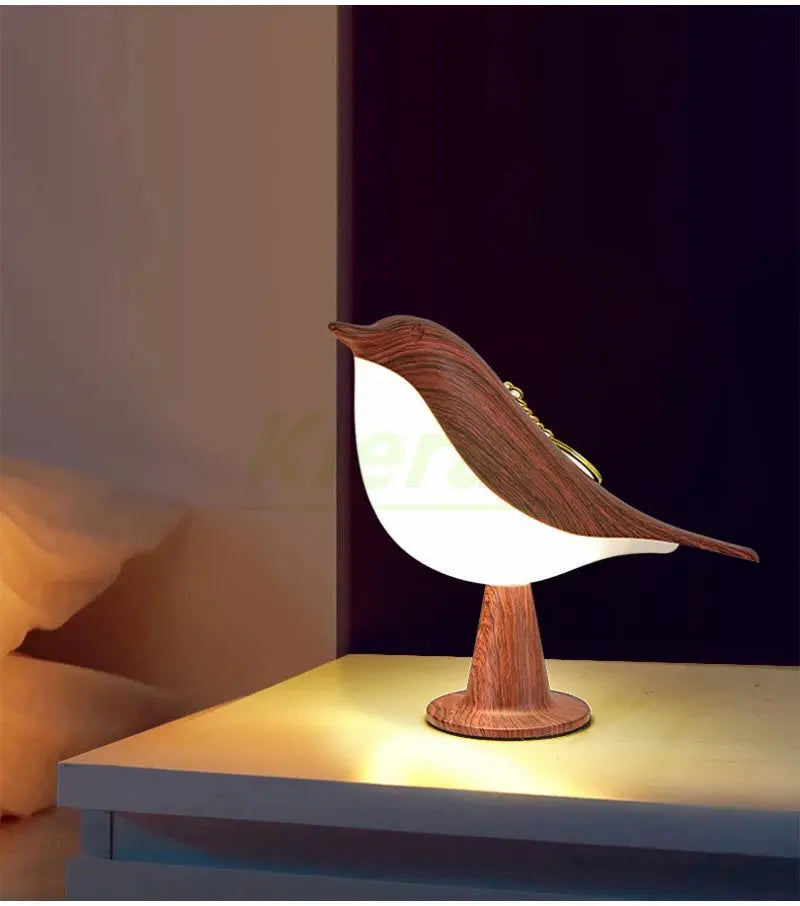 Modern Simple Magpie Led Desk Light Bedroom Study Bedside Lamp Living Room Decorate Touch Bird Floor Lamps Car Aromatherapy Lamp tableandwalllamps