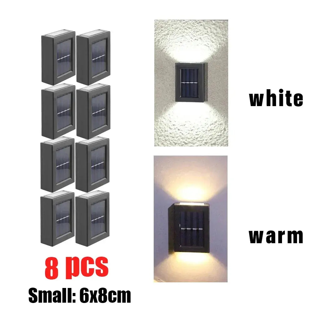 1~8PCs Wall Solar Light Waterproof Garden Solar LED Light for Outdoor Lighting Street Lamp Home Balcony Porch Yard Decoration tableandwalllamps