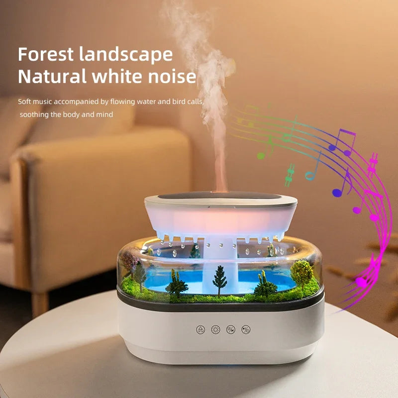 Micro Landscape Raindrop Aromatherapy Diffuser Essential Oil Aromatherapy Diffuser Colorful Gradient Ambient Light Mist Diffuser tableandwalllamps