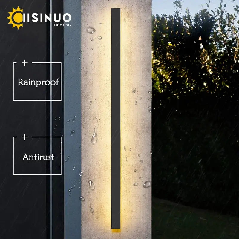 Waterproof outdoor wall lamp LED Long wall lamp IP65 Aluminum Light Garden Villa porch Sconce Light 110V 220V Sconce Luminaire tableandwalllamps