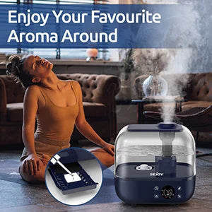 Sejoy Humidifiers for Bedroom Large Room 5L Quiet Ultrasonic Warm & Cool Mist Humidifier tableandwalllamps