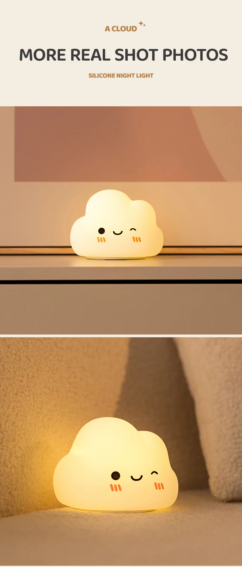 Cute Duck Night Light Bedside Desk Pat Touch Silicone Night Lamp Dimmable Baby Kids Room Decor Ambient Lighting Birthday Gifts tableandwalllamps