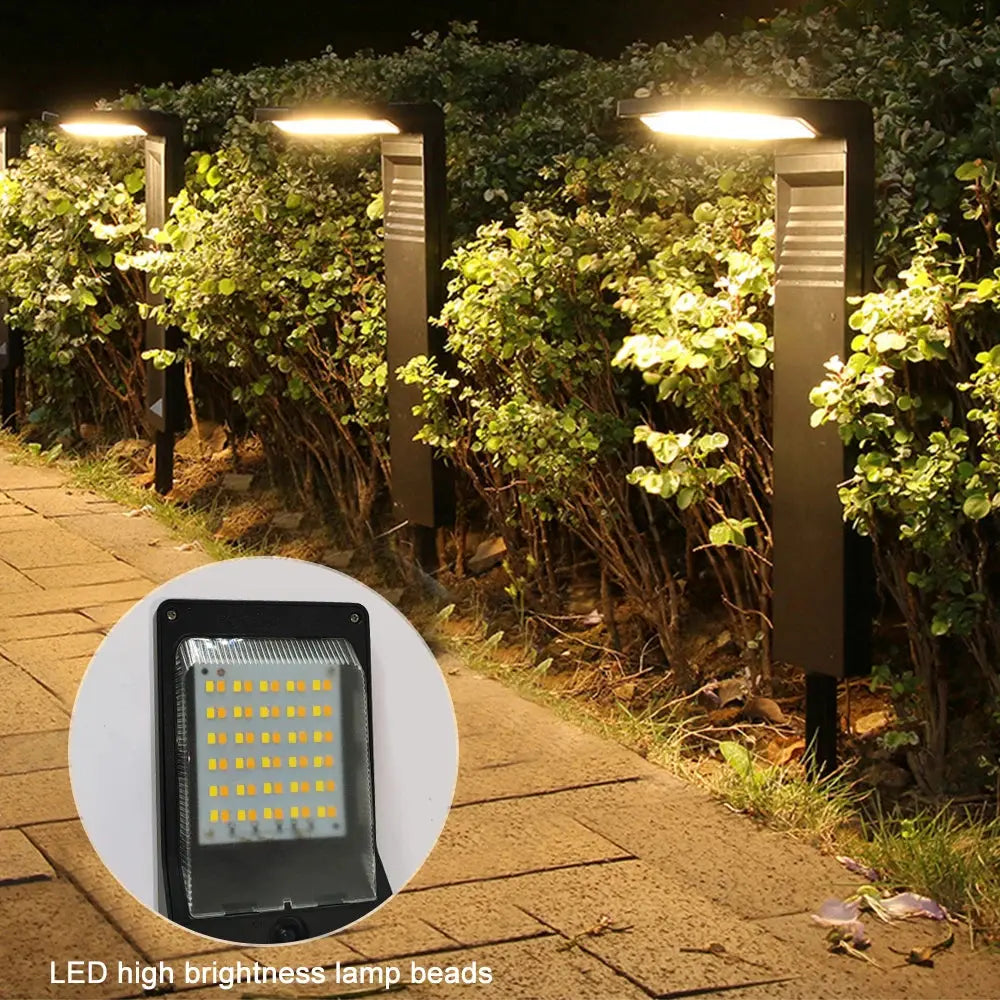 Solar Lights Outdoor Garden Decoration LED Solar Landscape Lights Waterproof Pathway Bollard Lawn Lights Yard Walkway Warm/White tableandwalllamps