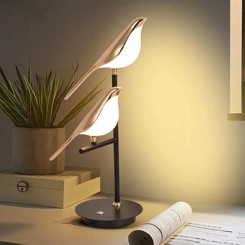 Modern LED table lamp Magpie bird model Reading lamp indoor lighting bedroom bedside living room for home decor desk lights tableandwalllamps