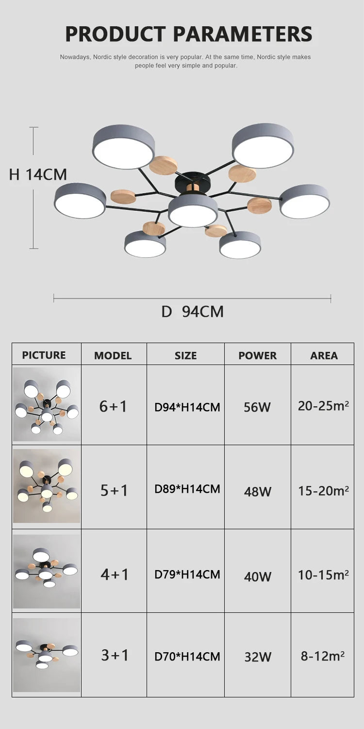 Modern living room bedroom villa LED ceiling lamps restaurant lighting hotel apartment ceiling chandelier lights factory sales