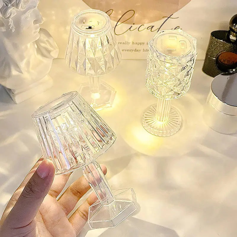 Touch Sensor Diamond Table Lamp Remote Desk Lamps Crystal Decoration Night Light tableandwalllamps