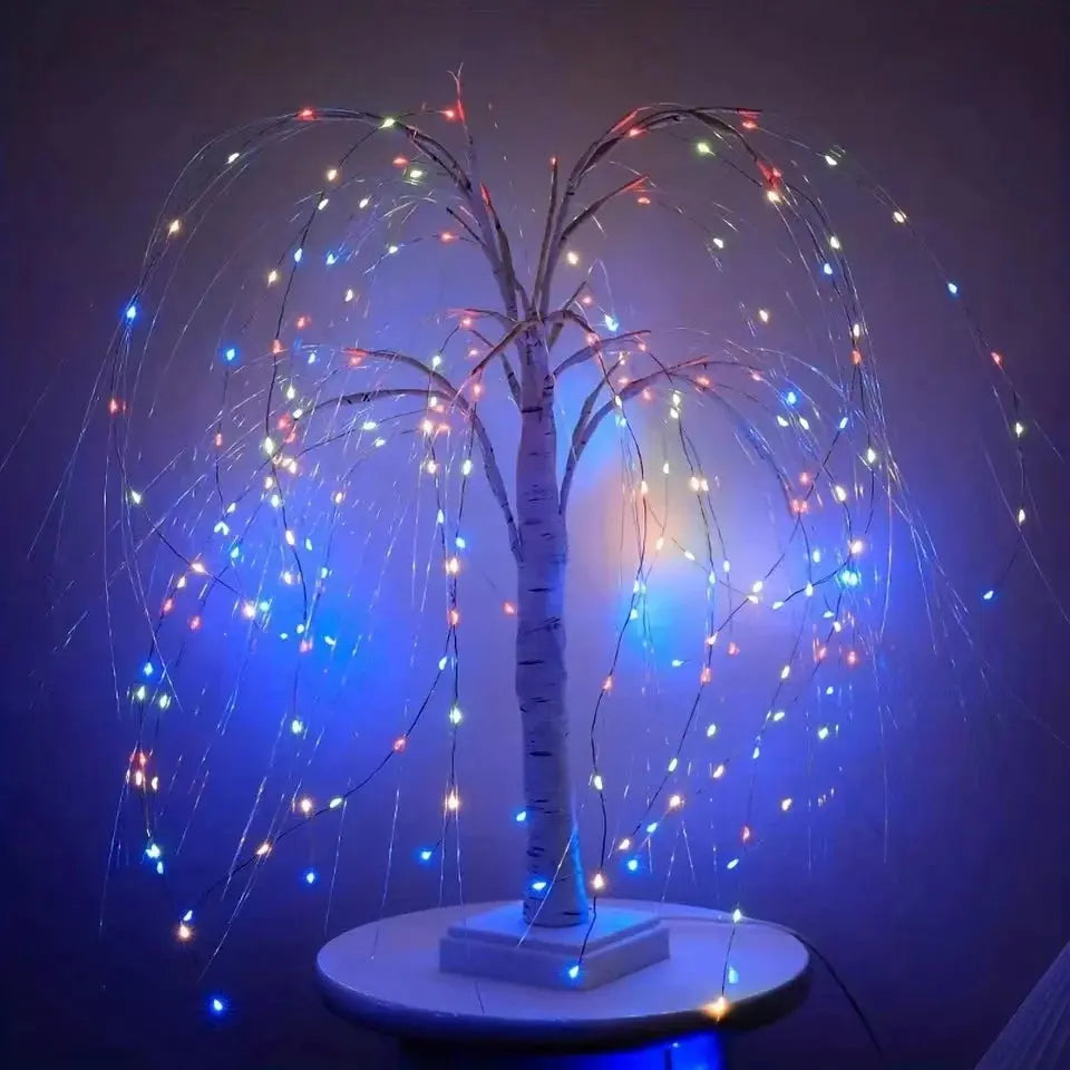 192LED Willow Branch Lamp Battery And USB Dual Use 8 Modes DIY Tree Light For Home Chritmas Birthday Wedding Party Decoration tableandwalllamps