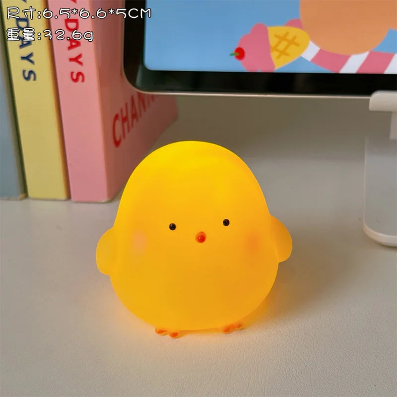 Cute Night Light Silicone Animal Duck LED Night Lamp For Baby Children Kid Bedroom Decorative Lighting Wholesale dropshipping tableandwalllamps