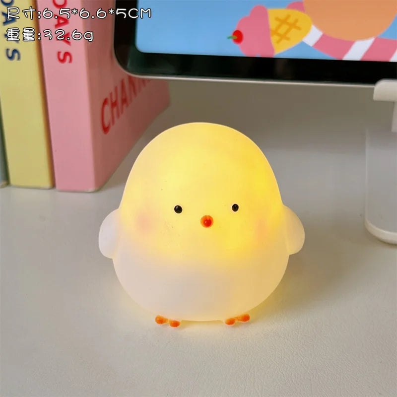 Cute Night Light Silicone Animal Duck LED Night Lamp For Baby Children Kid Bedroom Decorative Lighting Wholesale dropshipping tableandwalllamps