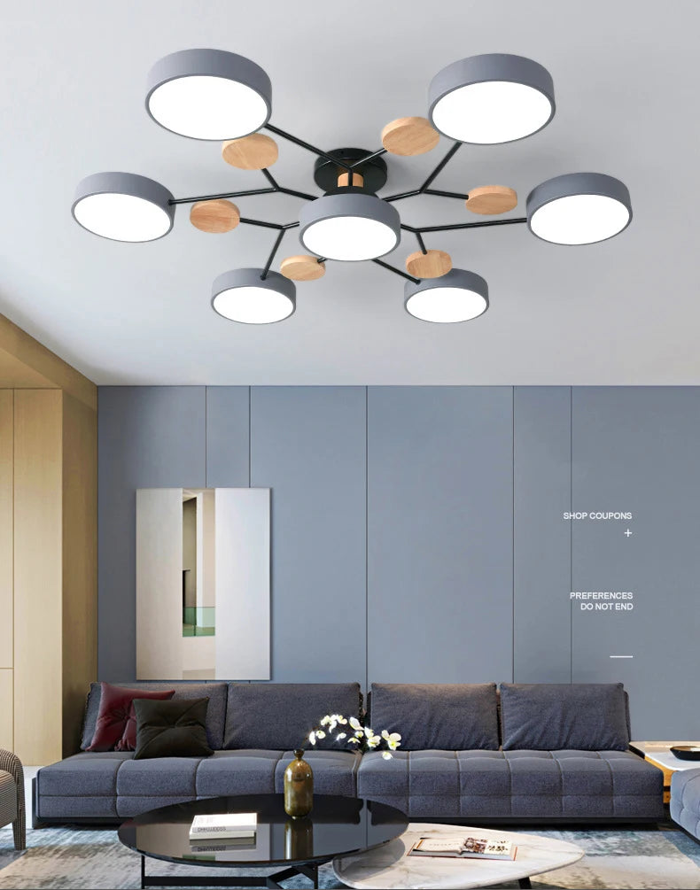 Modern living room bedroom villa LED ceiling lamps restaurant lighting hotel apartment ceiling chandelier lights factory sales