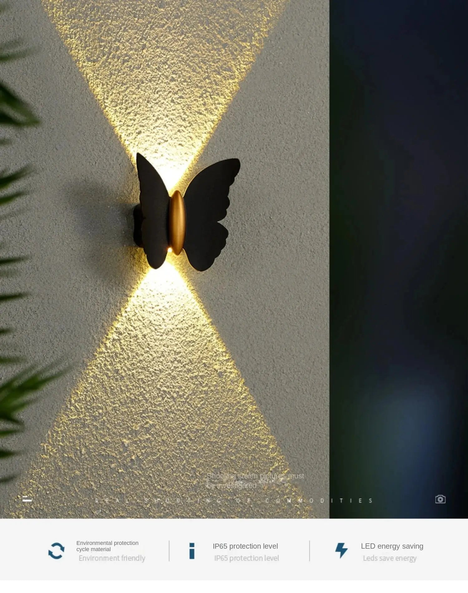 Outdoor Waterproof Wall Lamp, Butterfly Washing Wall Lamp, Minimalist Modern Staircase, Corridor Wall Lamp, tableandwalllamps