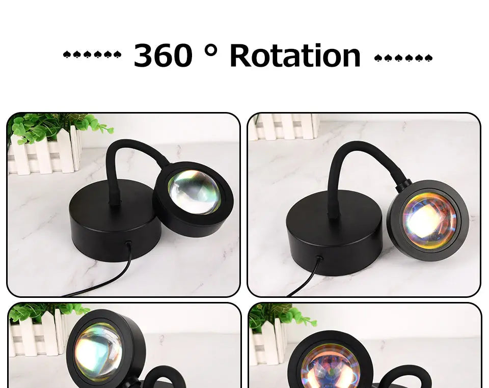 Tuya Smart Projector Night Lights Sunset RGB Atmosphere Night Lamp With Remote Controller For Gift Home Party Decoration tableandwalllamps