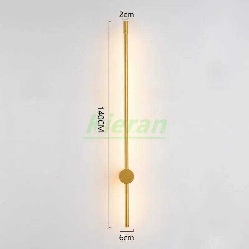 Nordic Modern Long Strip Highlight LED Wall Lamp Bedroom Dining Room Study Bedside Wall Lights Living Room Decoration Wall Lamps tableandwalllamps