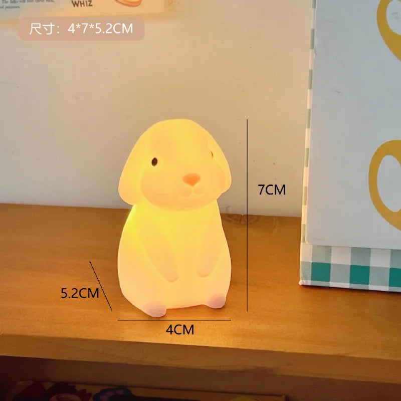 Cute Night Light Silicone Animal Duck LED Night Lamp For Baby Children Kid Bedroom Decorative Lighting Wholesale dropshipping tableandwalllamps