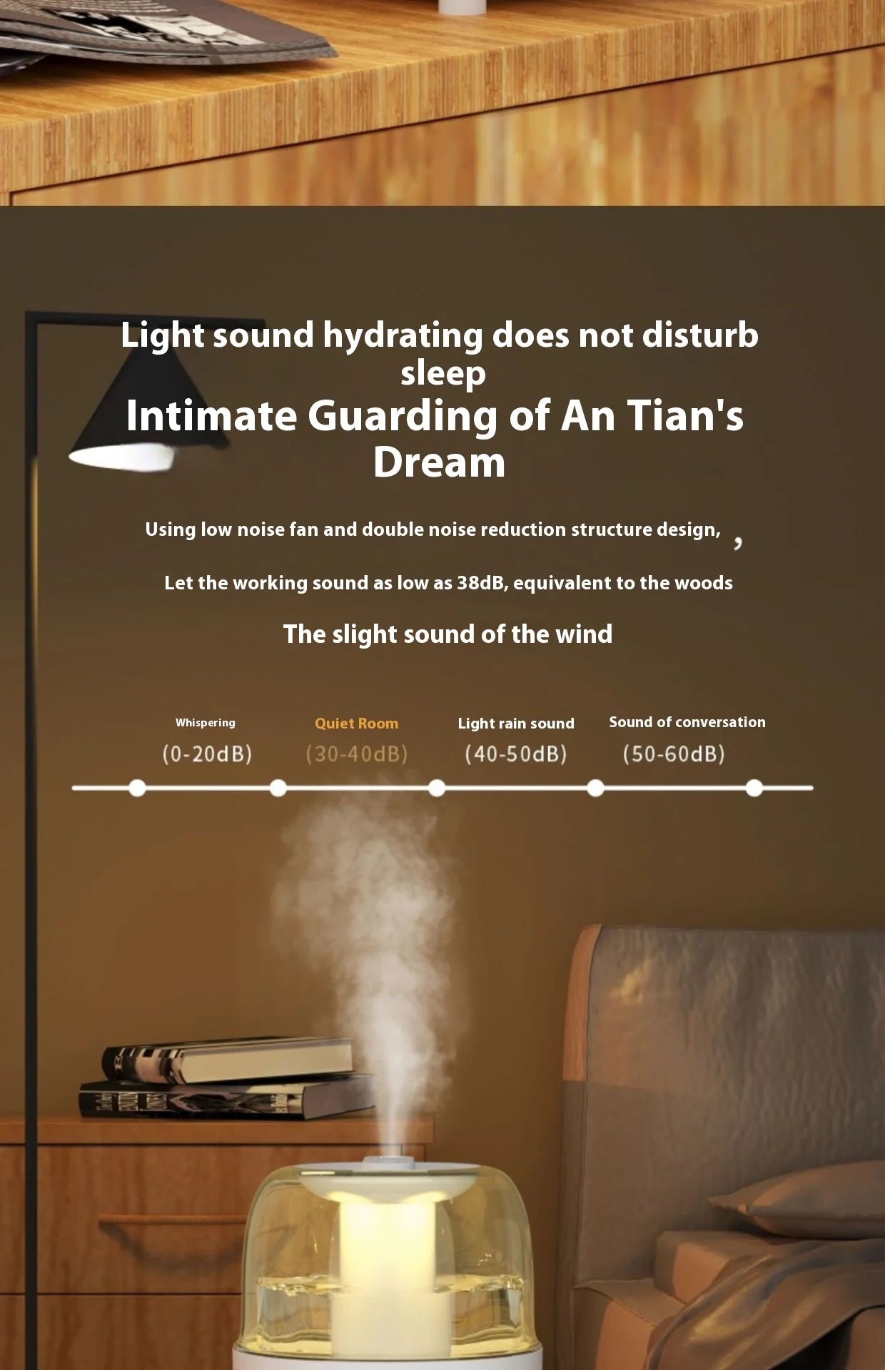 2.5L 4L Quiet Large Capacity Spray Humidifier Dual Nozzle Portable Mini Spray Humidifier Essential Oil Diffuser Air Humifier New tableandwalllamps