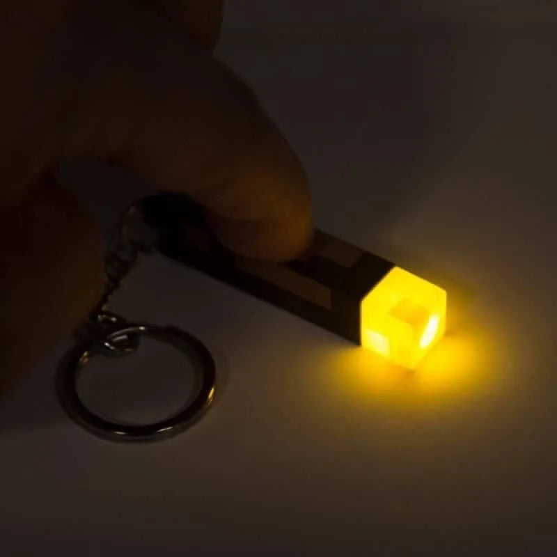 Minecraft Anime Game Pendant Torch Props Game Student Glow Keychain Creativity Male Child Key Ring Birthday Gift tableandwalllamps