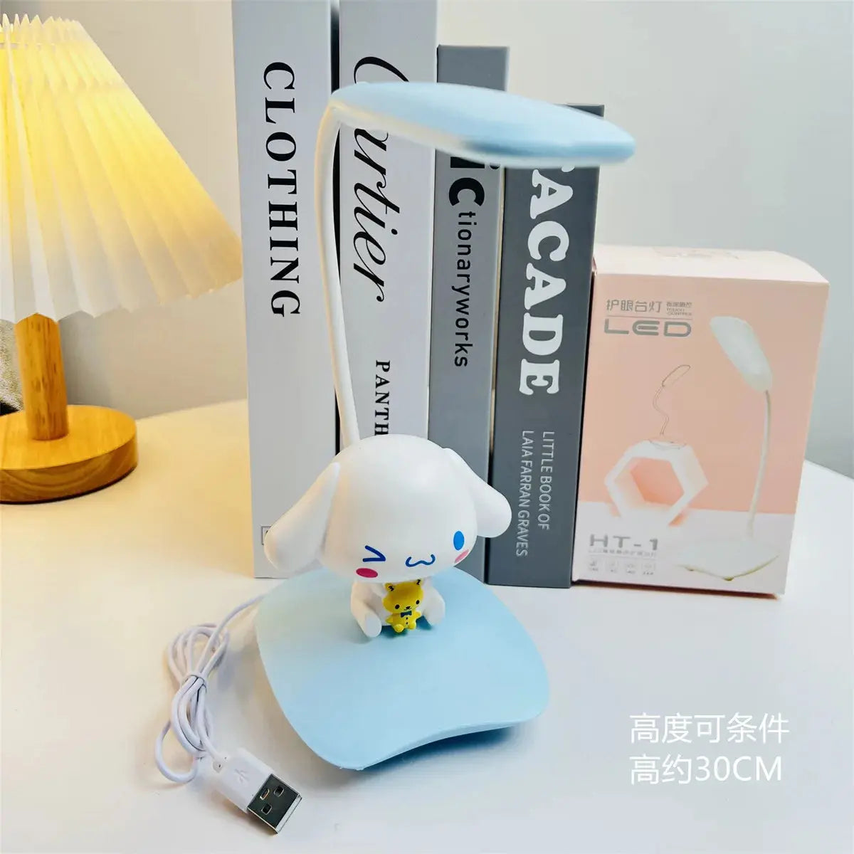 Sanrio Hellokitty Usb Night Light My Melody Kawaii Cartoon Bedroom Table Lamp Learning Eye Protection Lamp Ornament Cute Gift tableandwalllamps