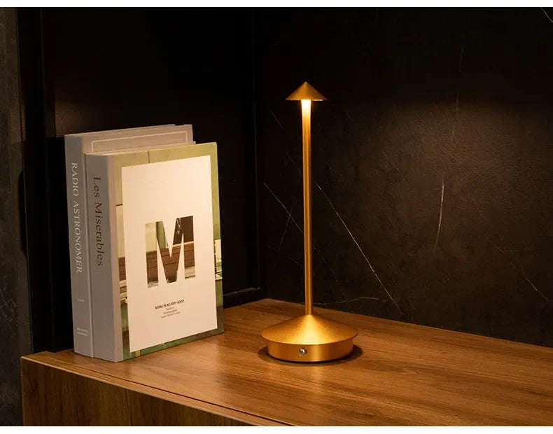 Rechargeable Table Lamp Creative Dining Touch Led Hotel Bar Coffee Pina Pro Table Lamp Lampada Da Tavolo Decorative Desk Lamp tableandwalllamps