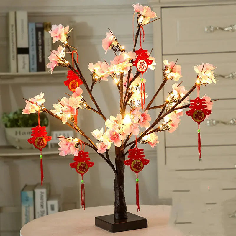 Desktop Light Tree Christmas New Year New Year Decoration tableandwalllamps