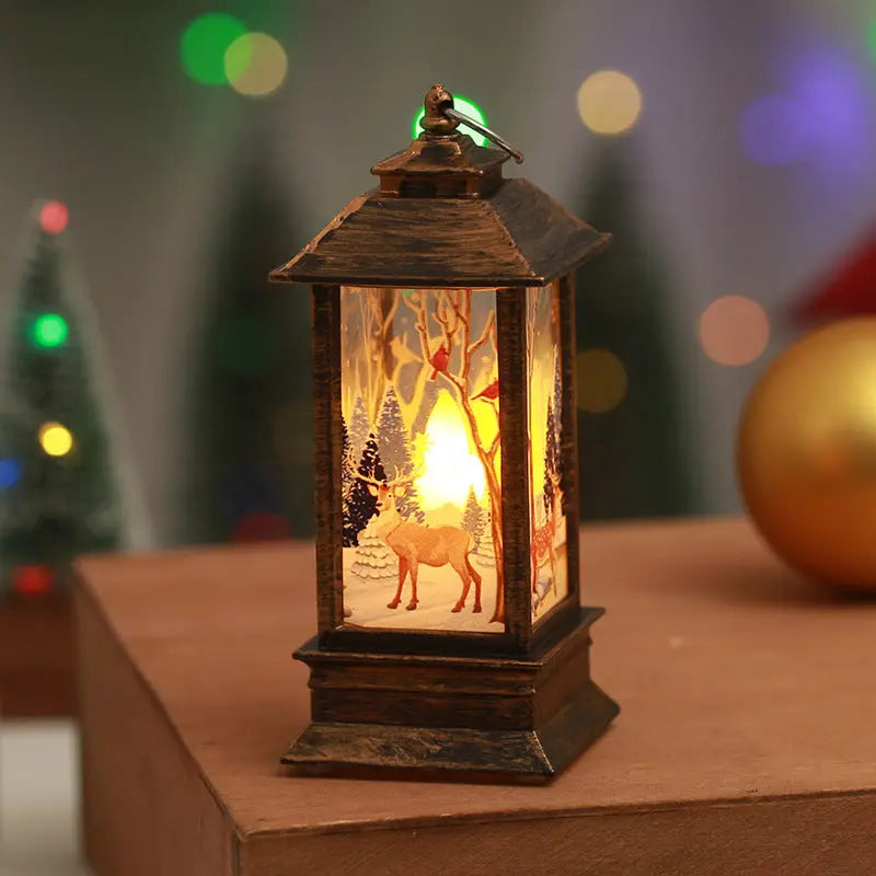 Christmas Decorations Flame Candlestick Lamp tableandwalllamps