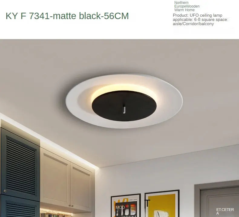 Creative UFO Wall Bedroom Simple LED Ceiling Light tableandwalllamps