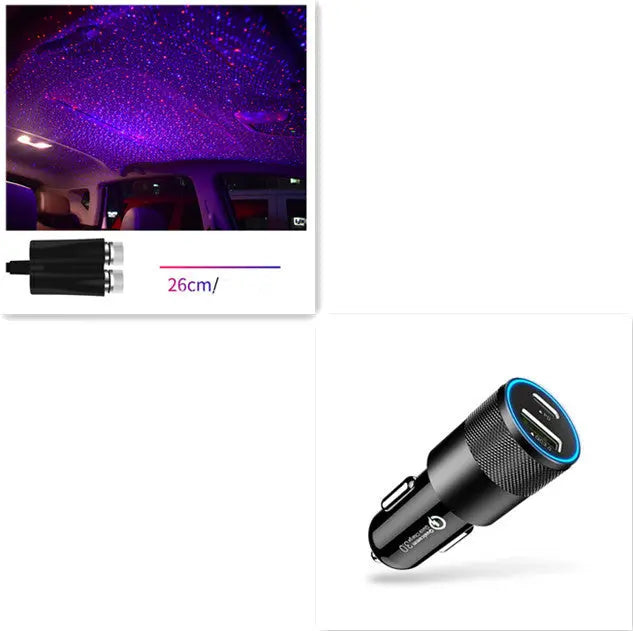 Star Light Projector Party Lights USB LED Light Interior Lighting LED Interior Car Lights Starry Sky Galaxy Night Lights tableandwalllamps