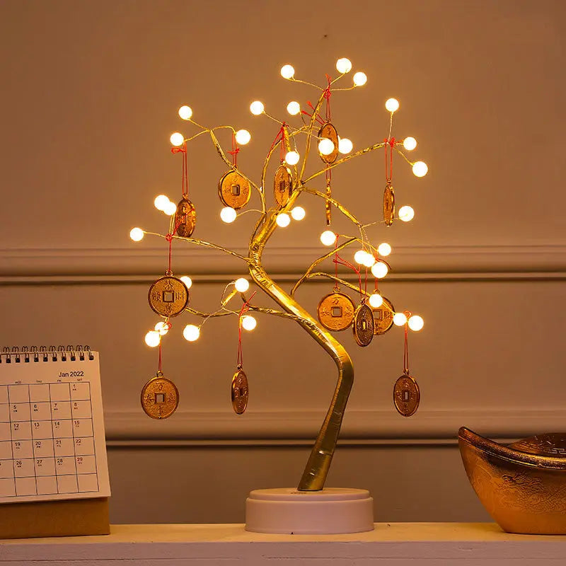 Desktop Light Tree Christmas New Year New Year Decoration tableandwalllamps