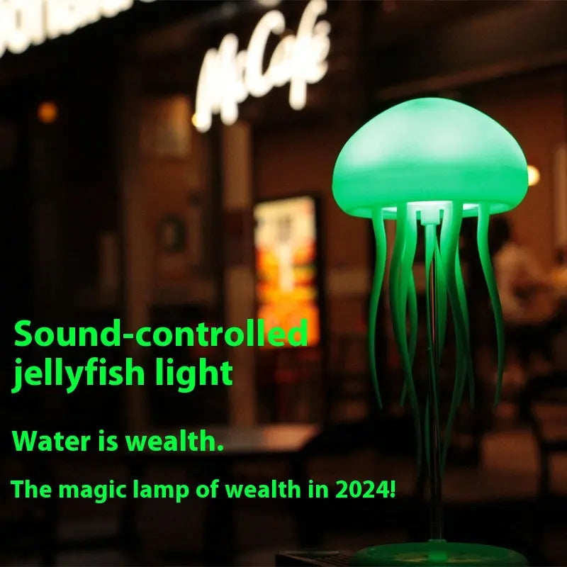 Jellyfish Mood Lamp LED Jellyfish Night Light Portable Jellyfish Lamp Jellyfish Decorations Smart Table Lamp For Bedside Desk tableandwalllamps